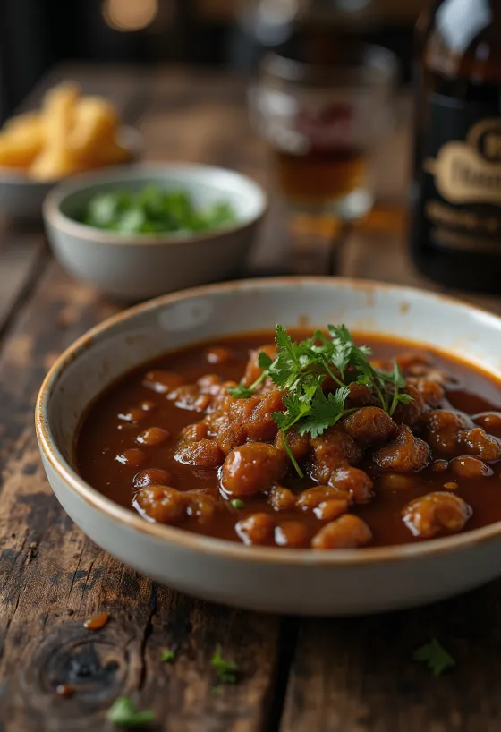 Molho de tamarindo picante servido com carnes grelhadas