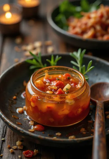 Molho de chili doce tailandês em frasco