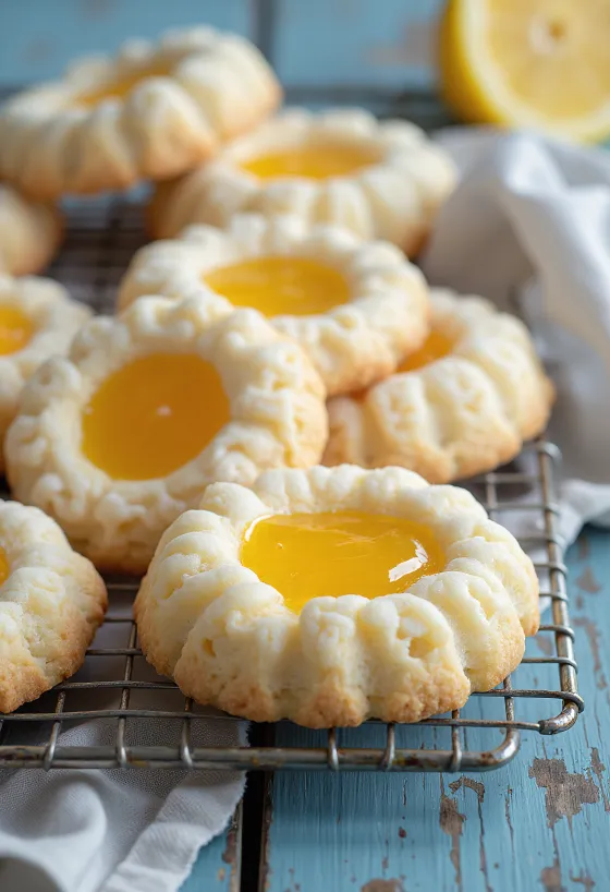 Linzer de limão e laranja servido em prato
