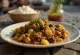Picadillo com chuchu servido com coentros frescos