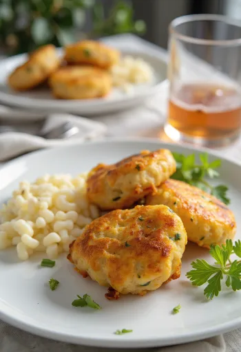 Aloo tikki com recheio de grão-de-bico, prato condimentado e crocante