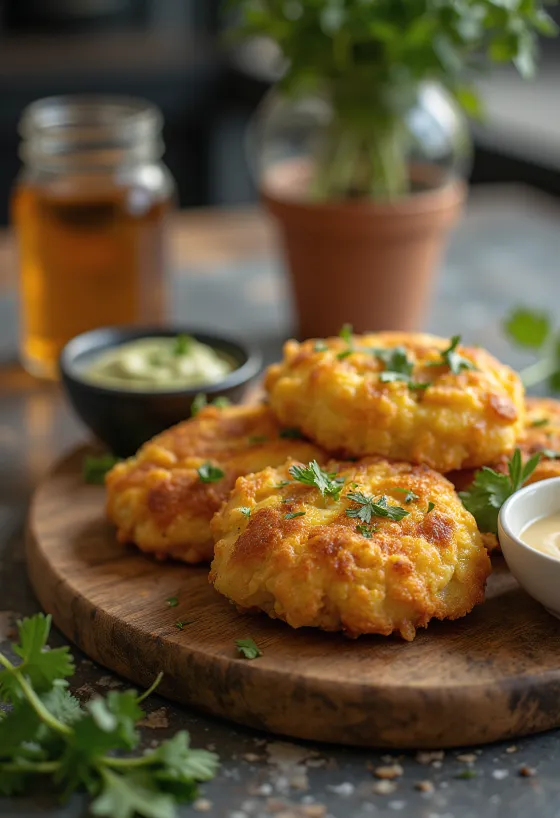 Baingan Bhaji fresco, com bolinhas de beringela estaladiças