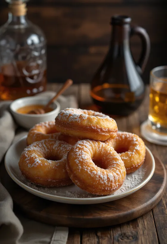 Donut com sabor a pão de mel em apresentação natalícia