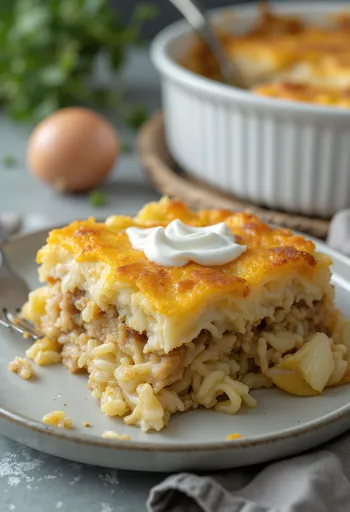 Couve lombarda em camadas com carne picada suculenta e recheio de arroz macio