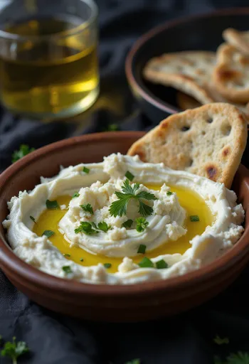 Creme de iogurte espesso Haydari com aneto fresco