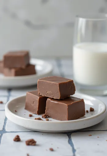 Barfi de Chocolate, servido com sabor a açafrão