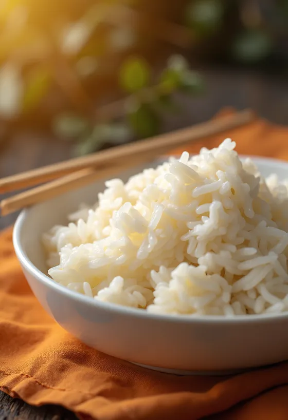 Arroz jasmim servido