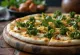 Pizza branca com couve toscana e flocos de chili