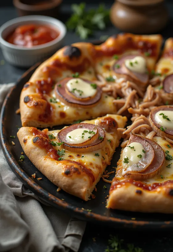 Pizza Cubana servida