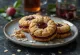 Linzer de castanha e flocos de aveia servido